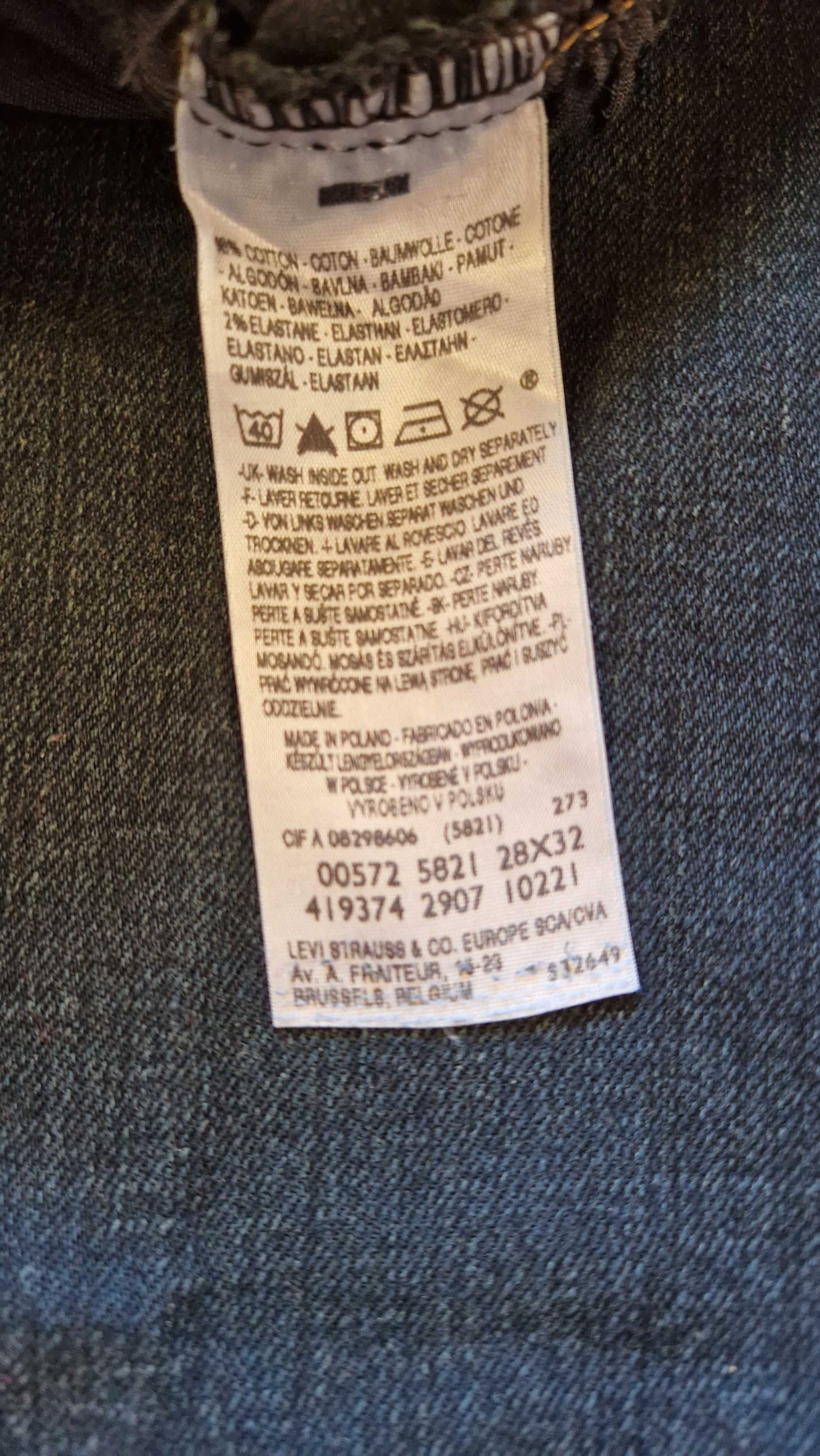 Levis dżinsy damskie dziewczęce 527 bootcut jeans