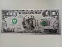 Серебрянные односторонние банкноты 1000000 $  .