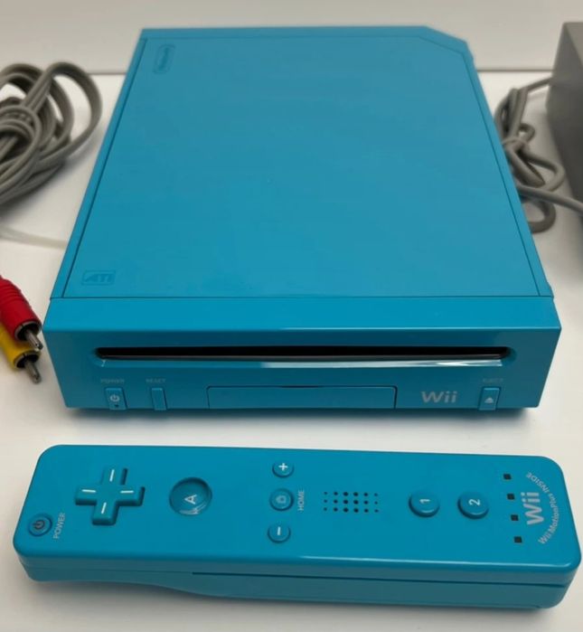 Conjunto Nintendo Wii Azul Edição Limitada