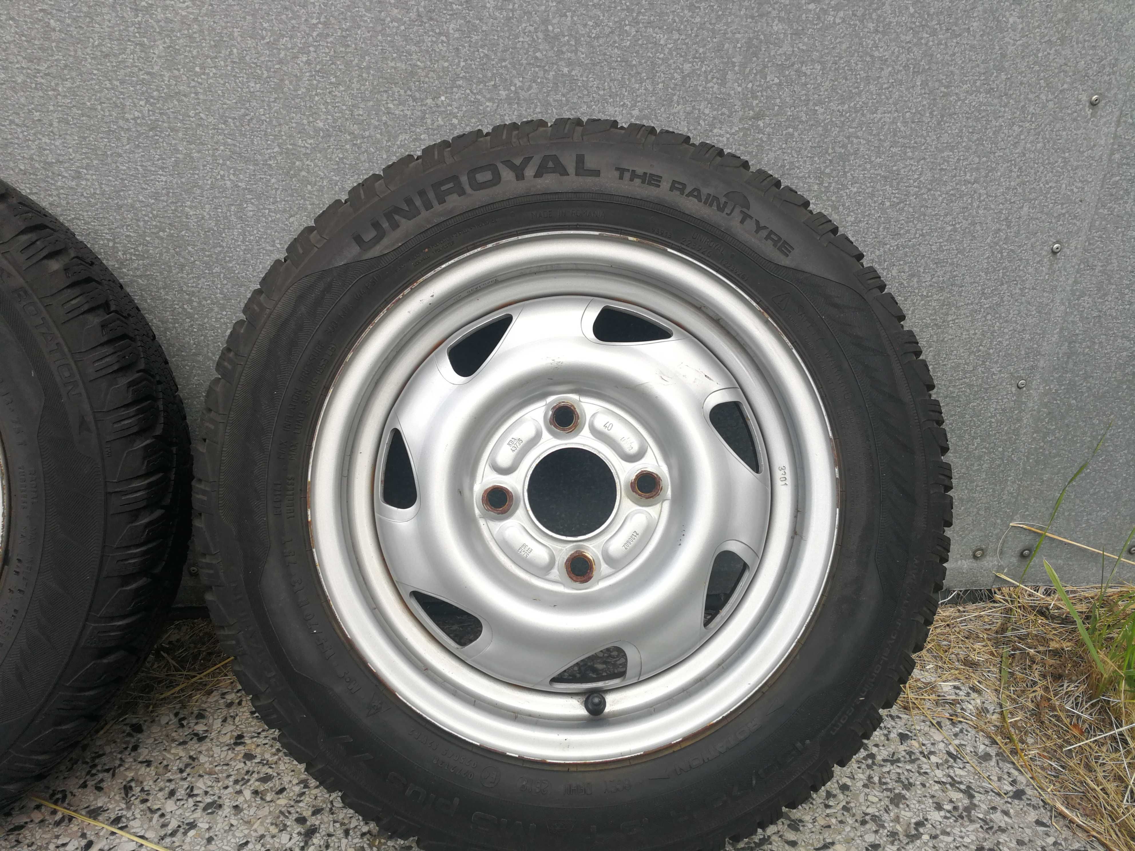 Sprzedam 4 koła 4 x 108 x 13 '' opony zimowe  155/70/13''