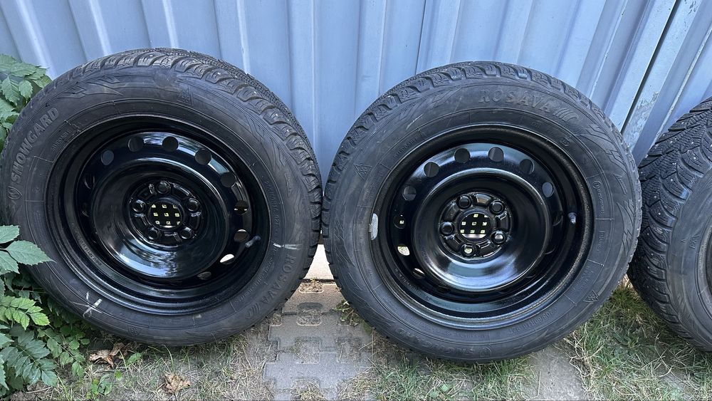 Металевий диск 16х6 1/2 r16 5х114.3 з зимовою гумою комплект 4 штуки