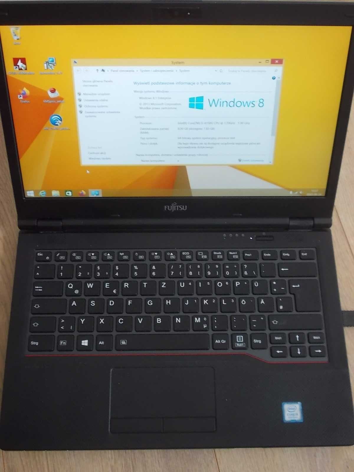 Fujitsu Lifebook E548 Core i5-8350U 8GB DDR4 256GB NVMe