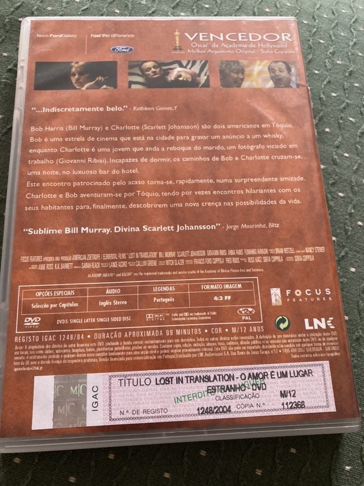 DVD Lost in Translation