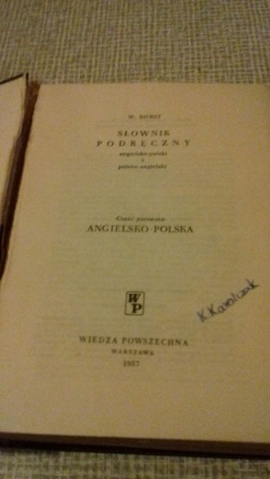 Książka słownik ilustrowany języka polskiego 1916 rok