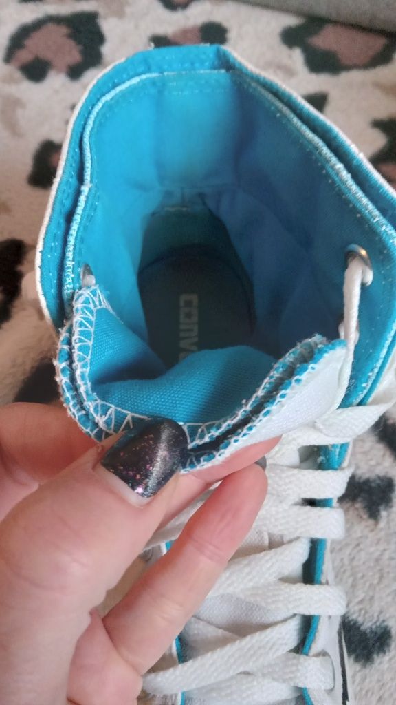 Białe Conversy za kostkę Chuck Taylor 36,5/37