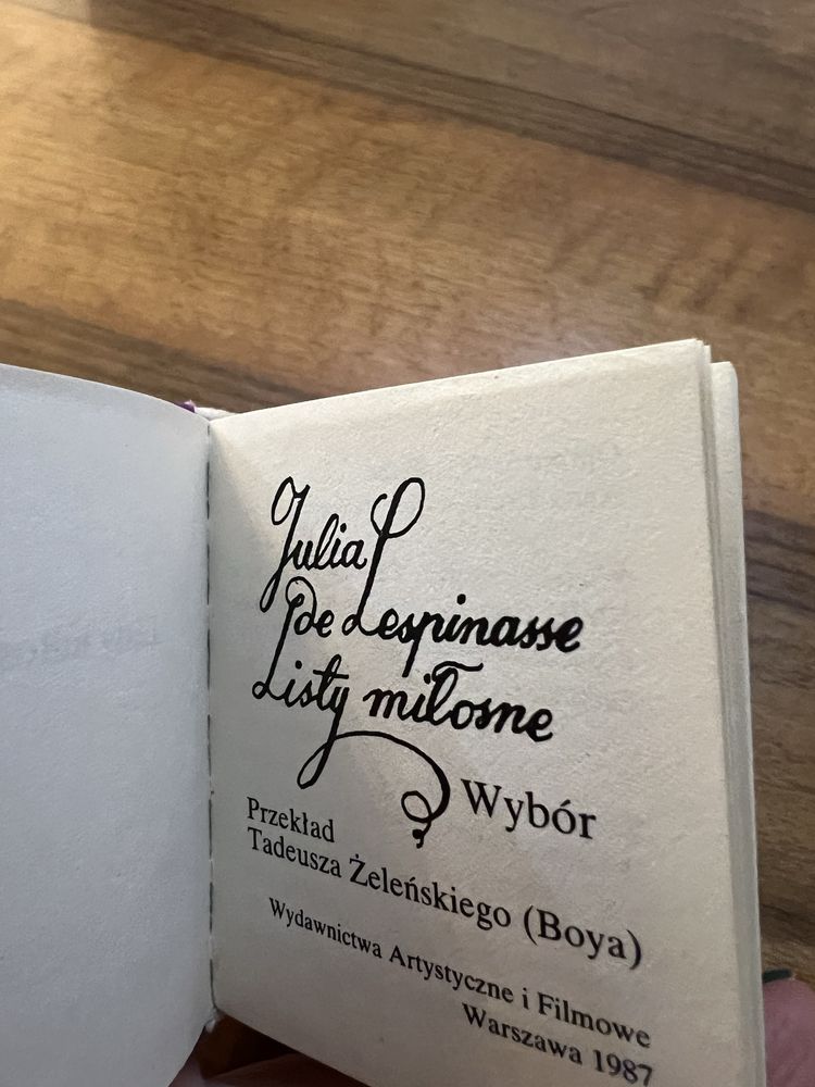 Listy miłosne - Julia de Lespinasse