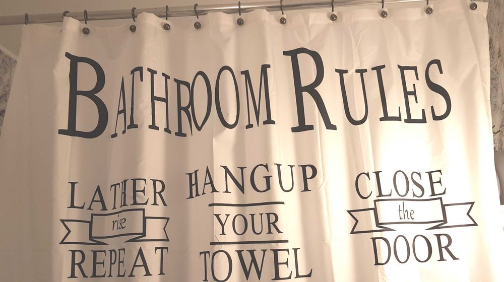 Zasłona prysznicowa wodoodporna 180x200 cm