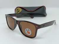 Сонцезахисні окуляри Ray Ban Wayfarer 2140 Brown Polarized з чохлом