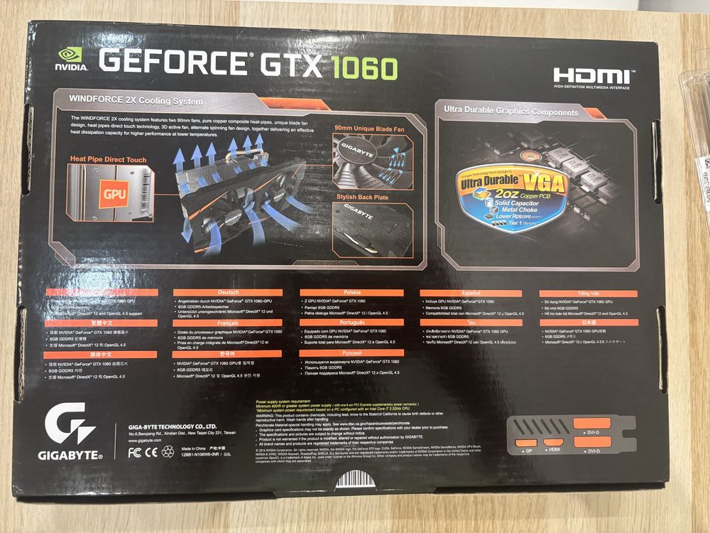 Karta graficzna Gigabyte GTX 1060
