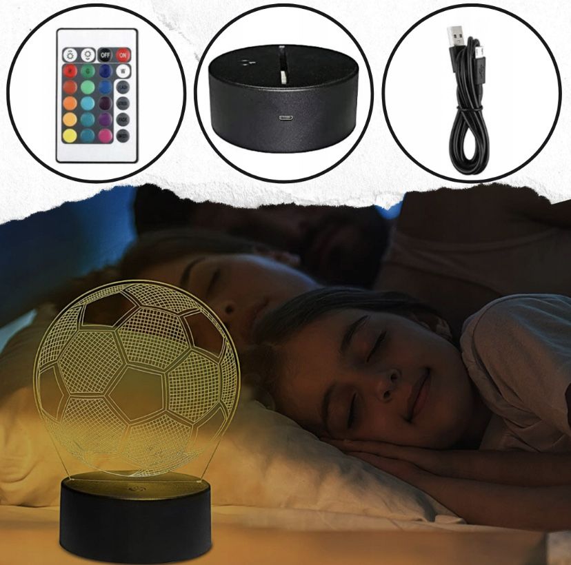 Lampka nocna piłka nożna *DARMOWA DOSTAWA*
