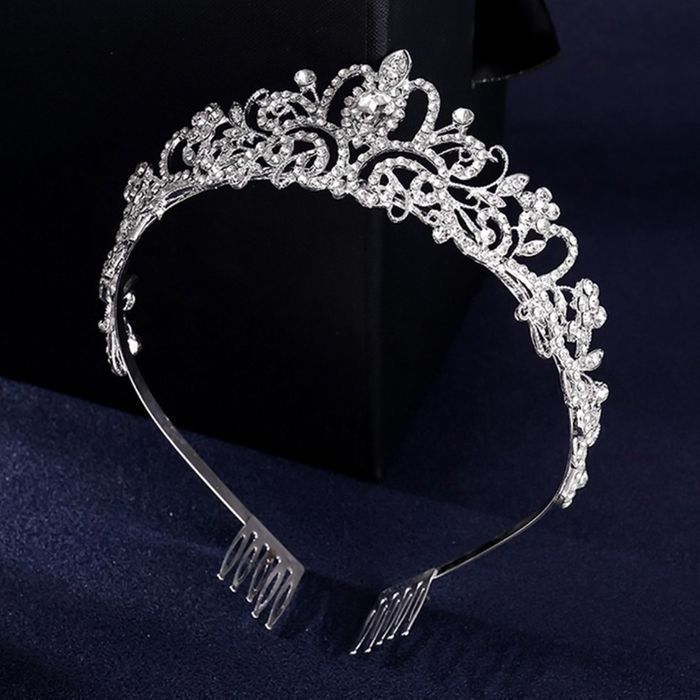 Tiara Para Noiva Cor Ouro ou Prata