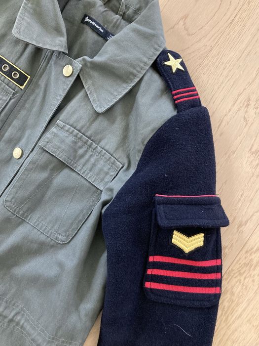 Płaszcz kurtka militarna ocieplana khaki Stradivarius r. S