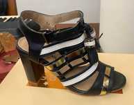 Sapatos Verão Cubanas Couro