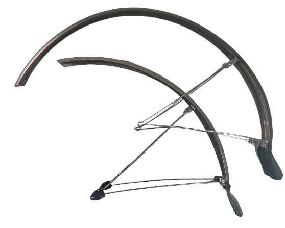 komplet błotników do roweru 28 cali szerokość 43mm koga miyata plastik