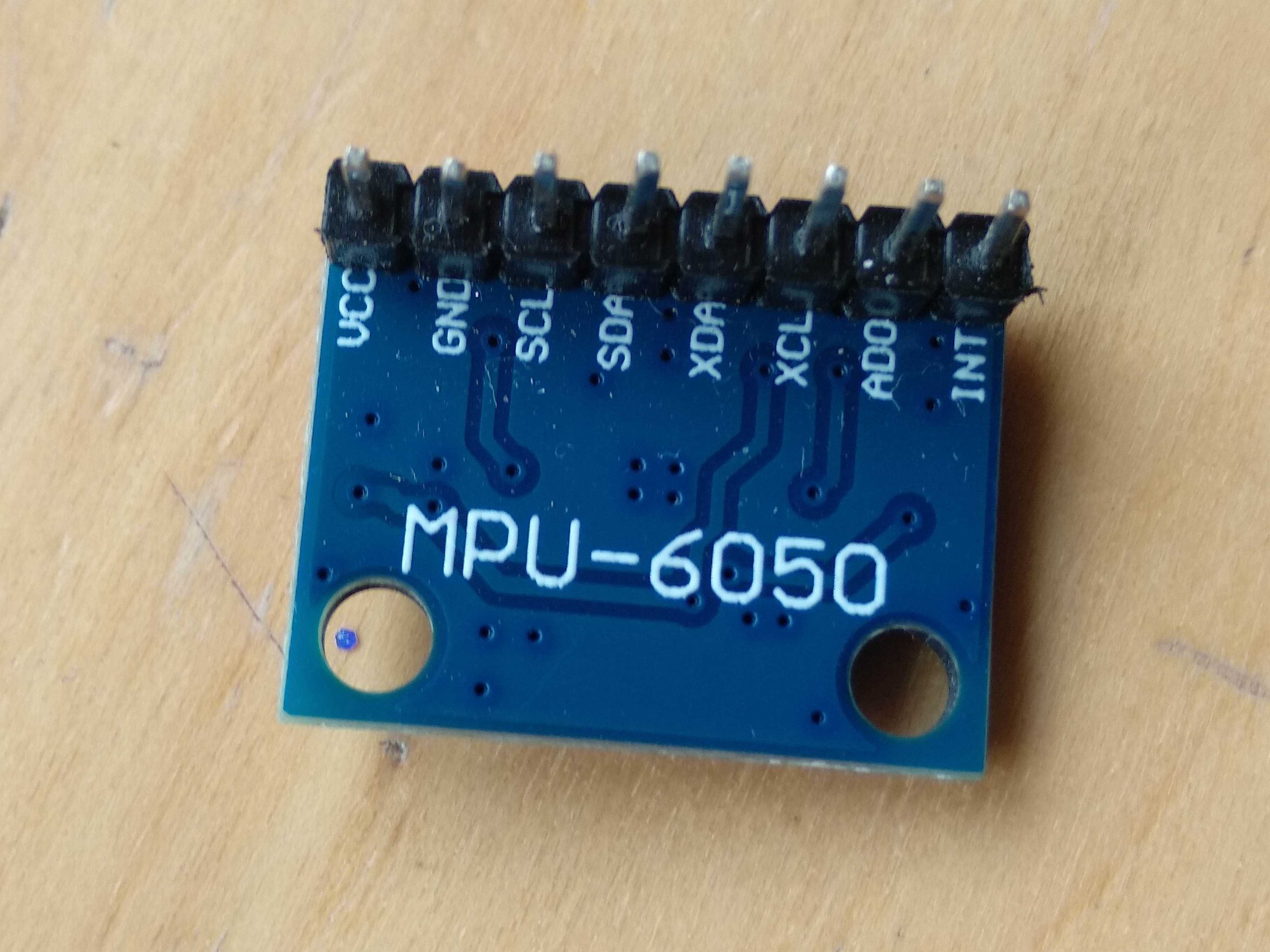 MPU 6050 giroscopio acelarómetro arduino