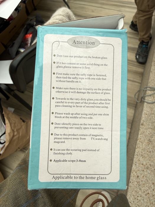 dwustronna magnetyczna myjka do szyb