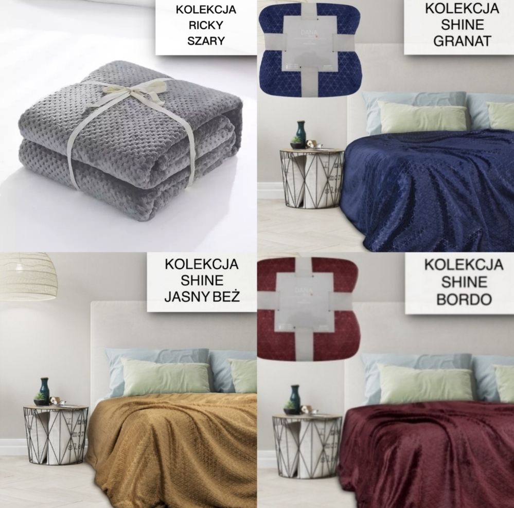 MIĘKKI KOC Premium Narzuta Pled mikrofibra gruby PREZENT!HIT!