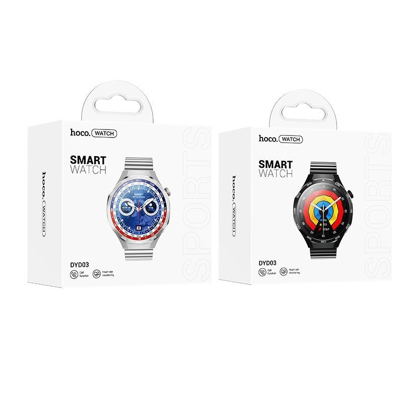 Smartwatch Hoco 1,53" TFT z fukcją rozmowy DYD03 srebrny