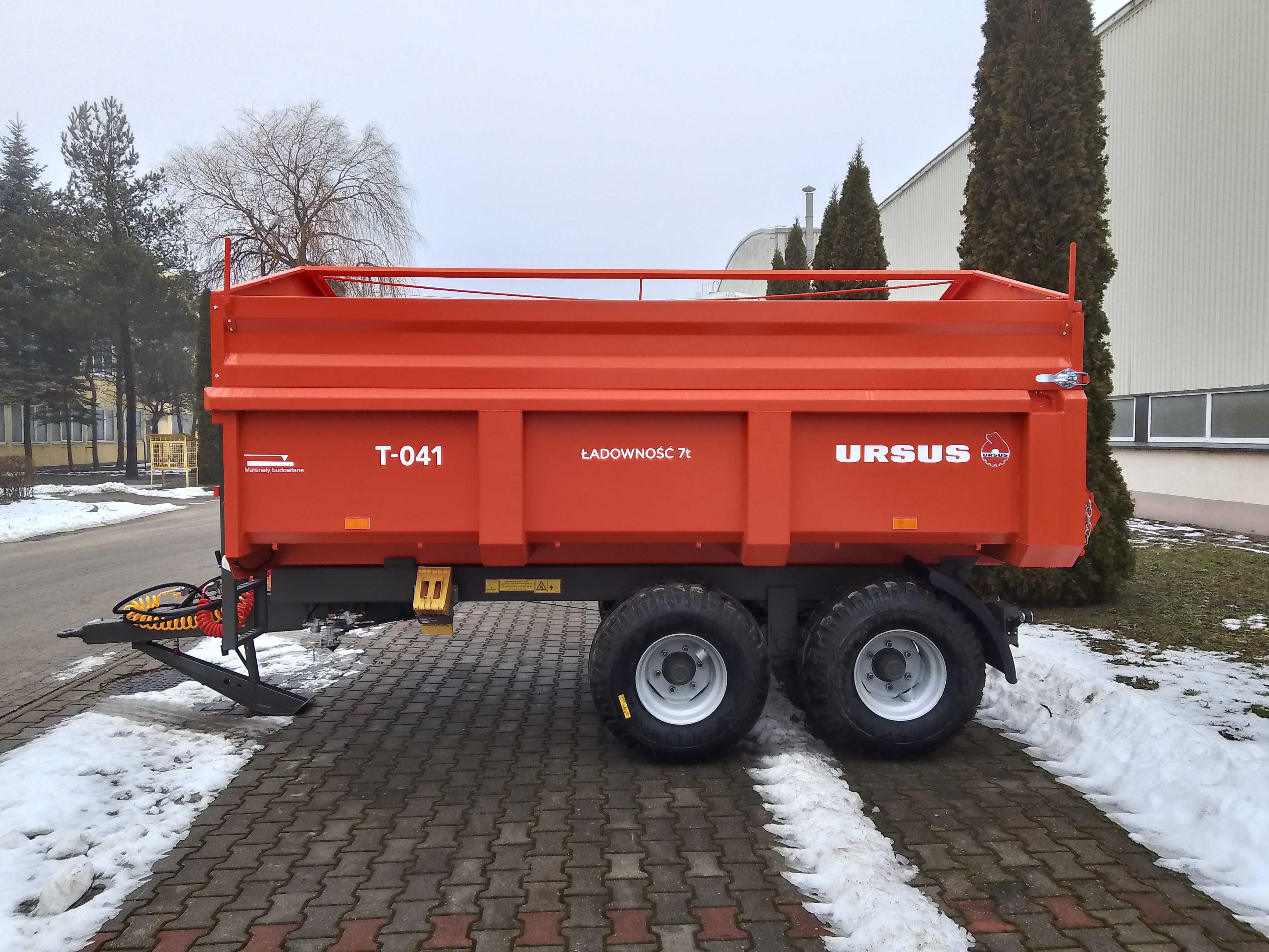 Przyczepa skorupowa, budowlana T-041 7 ton