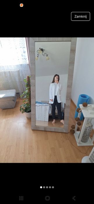 Śmietankowa elegancka marynarka