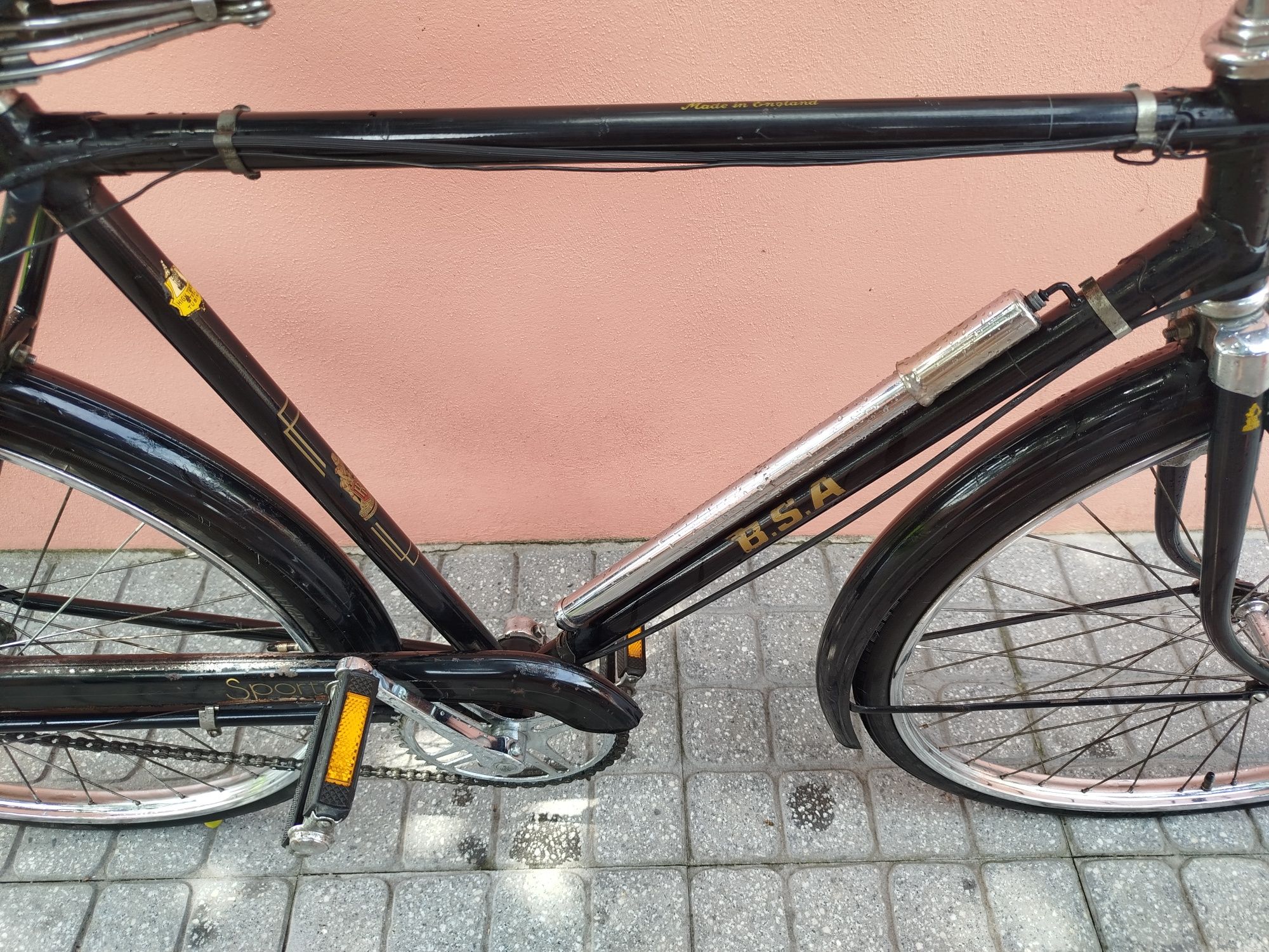 Bicicleta antiga pasteleira inglesa - BSA 01/1976