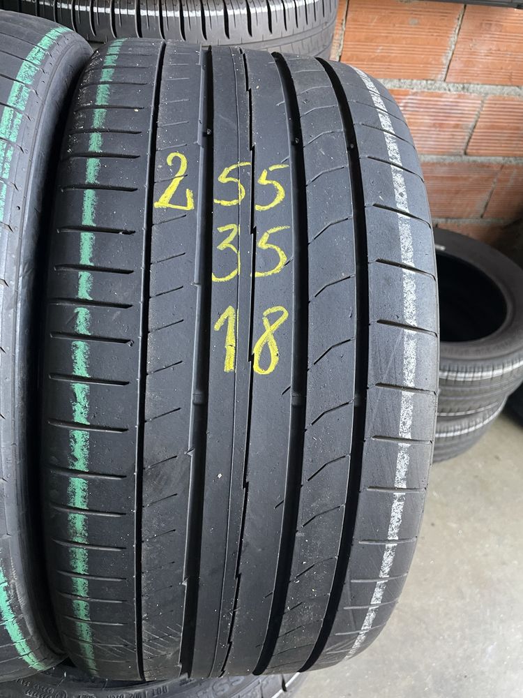 Pneus 225/40/18 + 255/35/18 Continental todos iguais impecaveis