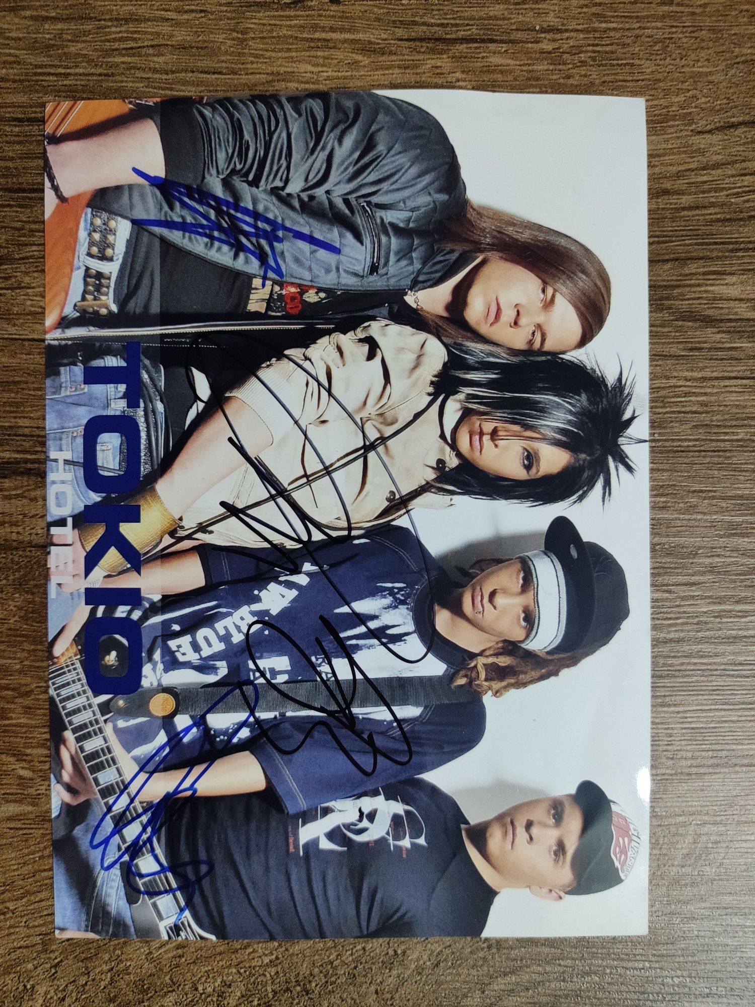 UNIKAT dla FANA Autografy zespołu Tokio Hotel z roku 2007