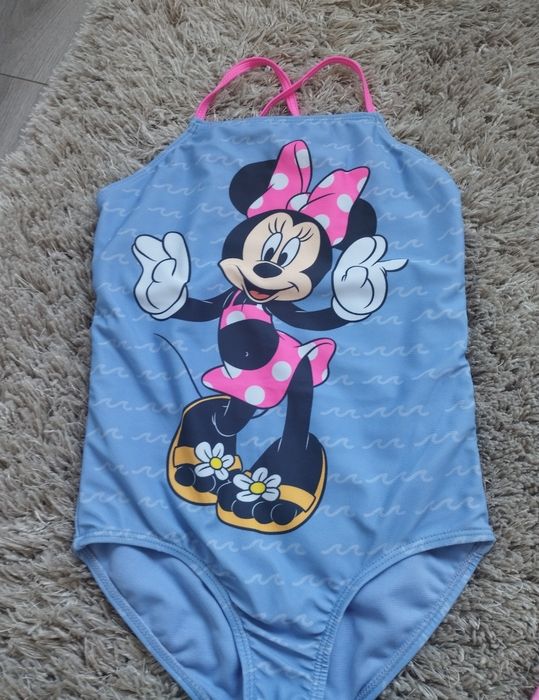 Strój kąpielowy Myszka Minnie dla dziewczynki r 128 Smyk jak NOWY