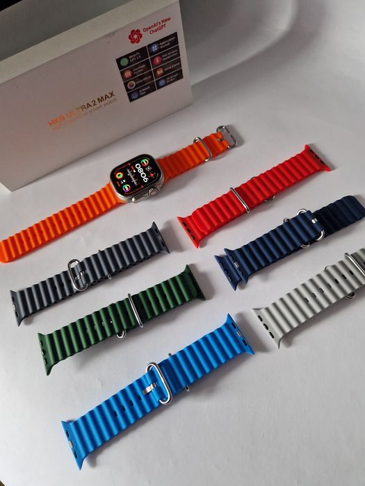 Hk 9 ultra 2 mąż watch z 4 paskami do wyboru