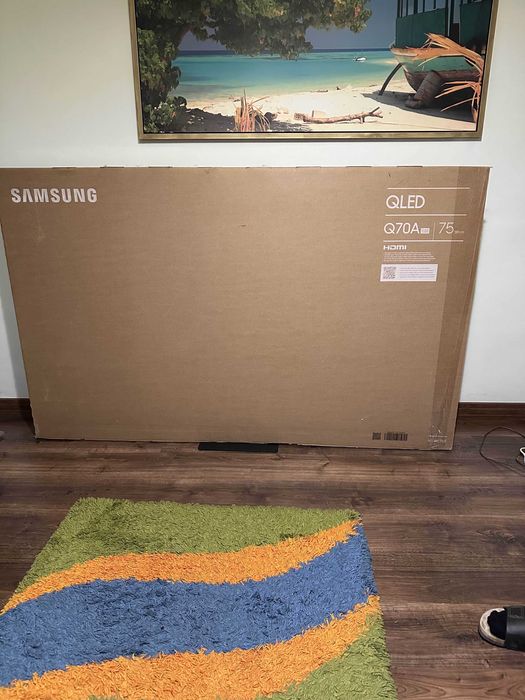 Samsung 75" QE75Q77A QLED 4K Smart TV (2021) – stan bardzo dobry