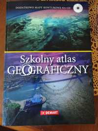 Szkolny atlas geograficzny z mapami i CD
