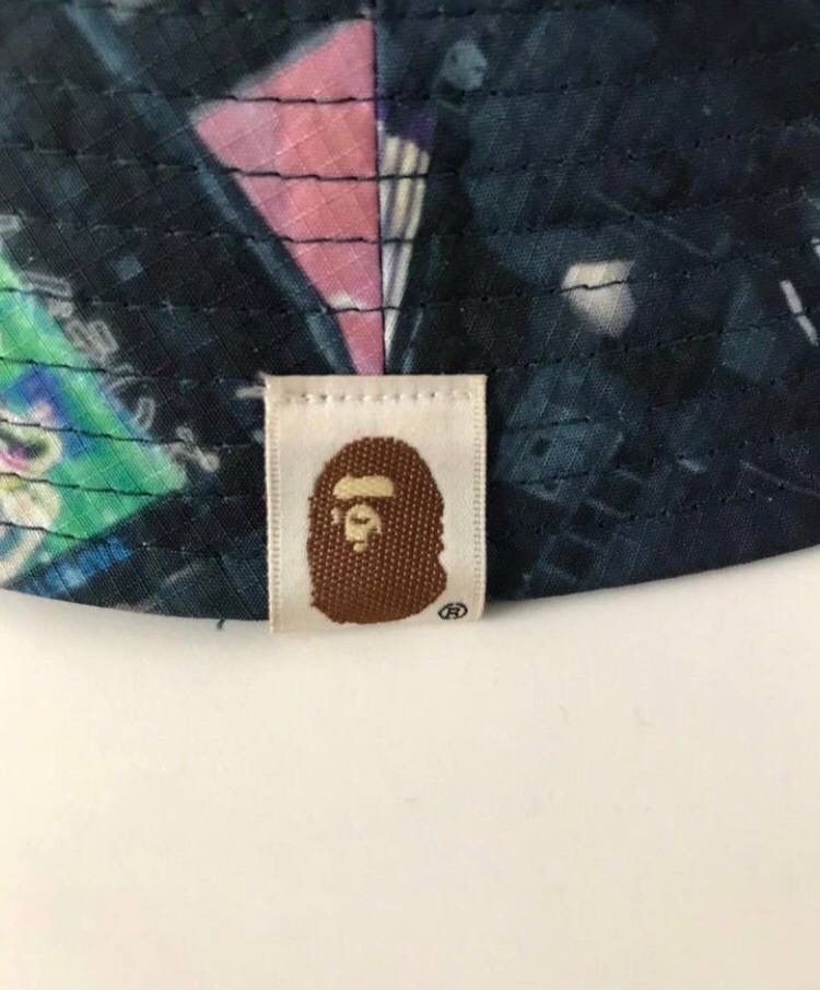 Оригинал панама Bape  Neon Tokyo  Bucket Hat SS20
