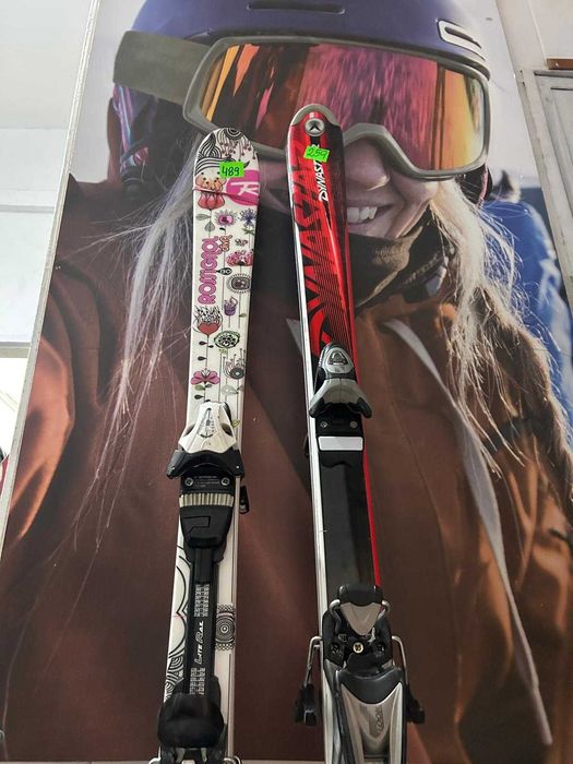 Piękne narty dla dziewczynki Rossignol- 130 cm- 489zł/ Sklep-Serwis