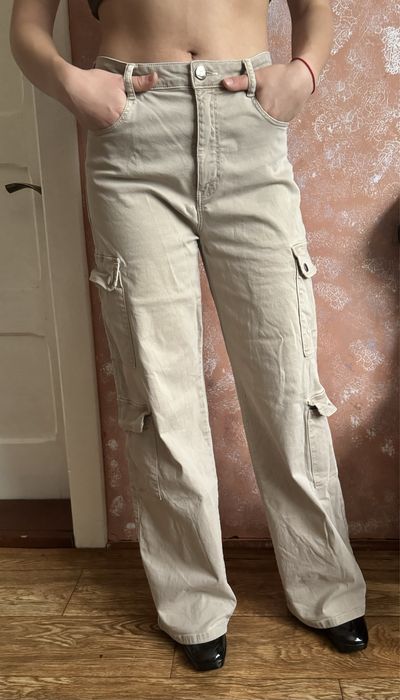 Бежеві жіночі джинци карго