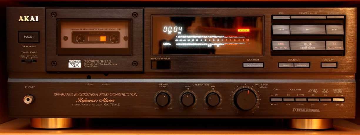 AKAI кассетная дека (магнитофон) GX-75 mk II