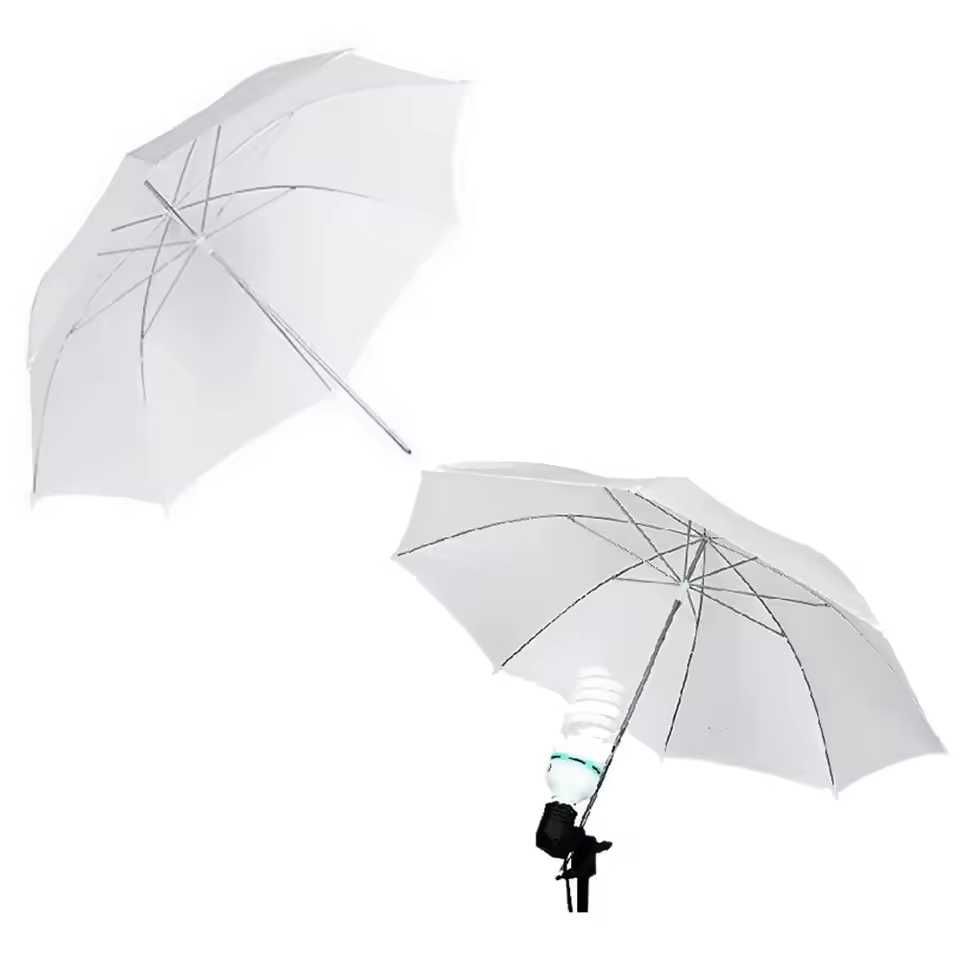 Sombrinha 82cm estúdio flash luz continua difusor branco fotografia