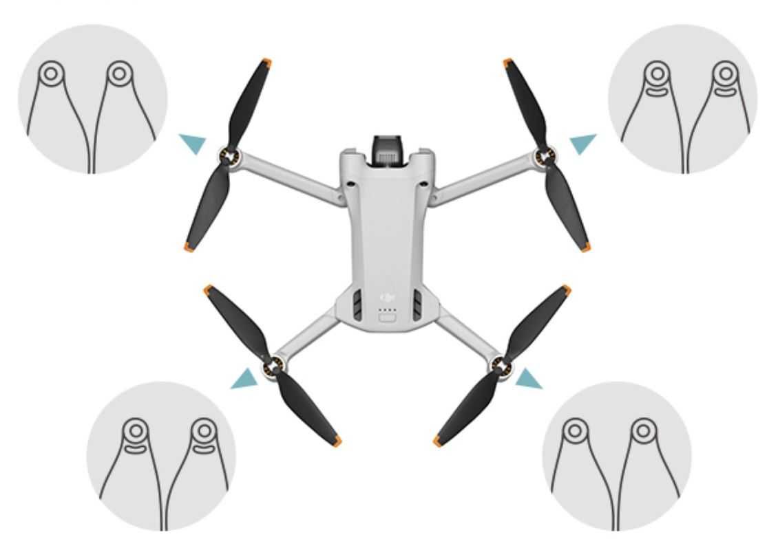 Śmigła dron DJI MINI 3 komplet 8-śmigieł śruby śrubokręt orange