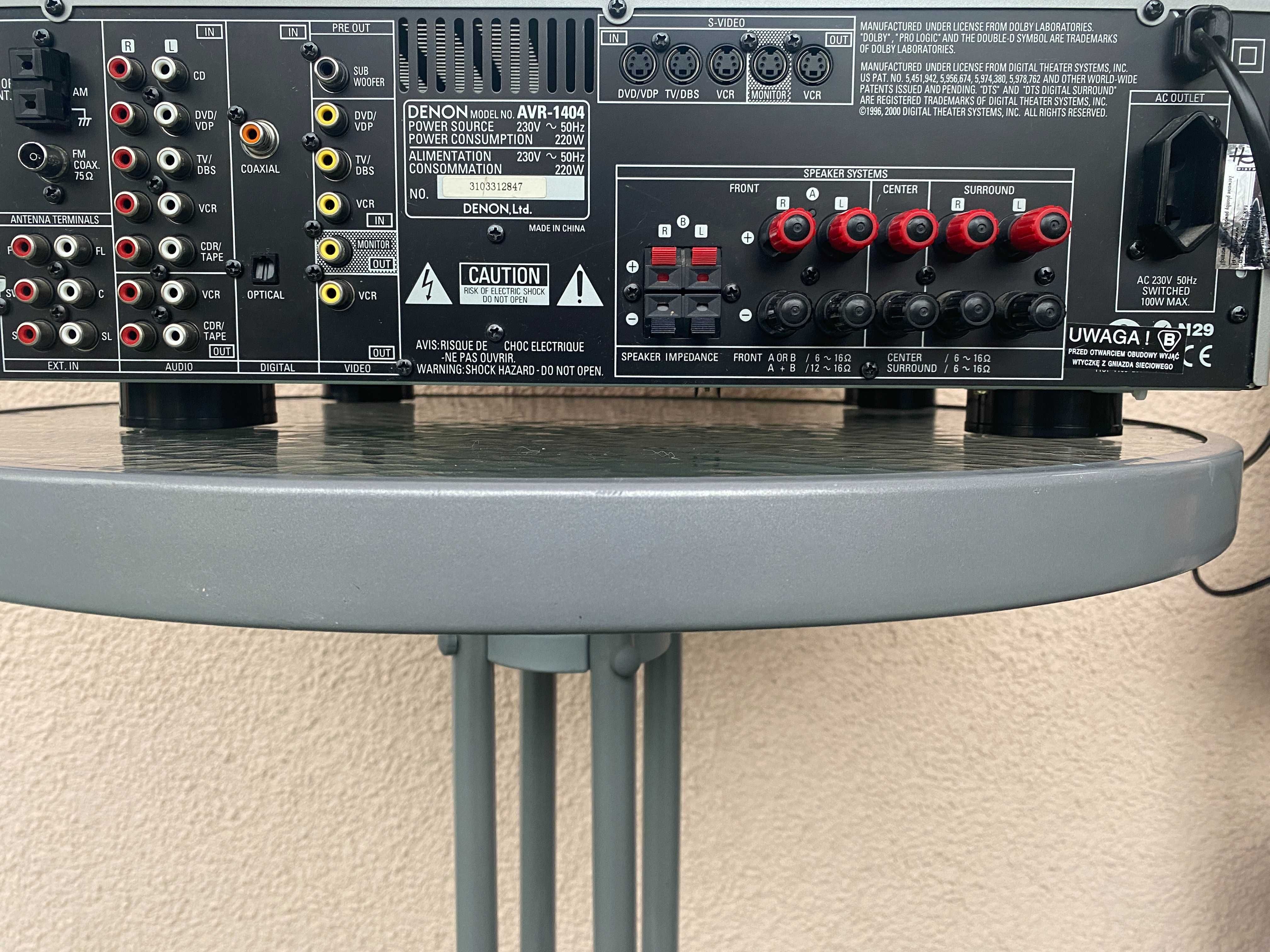 Sprzedam ampiltuner kina domowego DENON