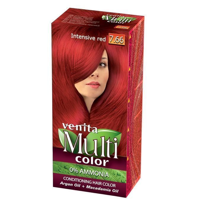 Farba do Włosów Venita MultiColor 7.66 Intensywna Czerwień