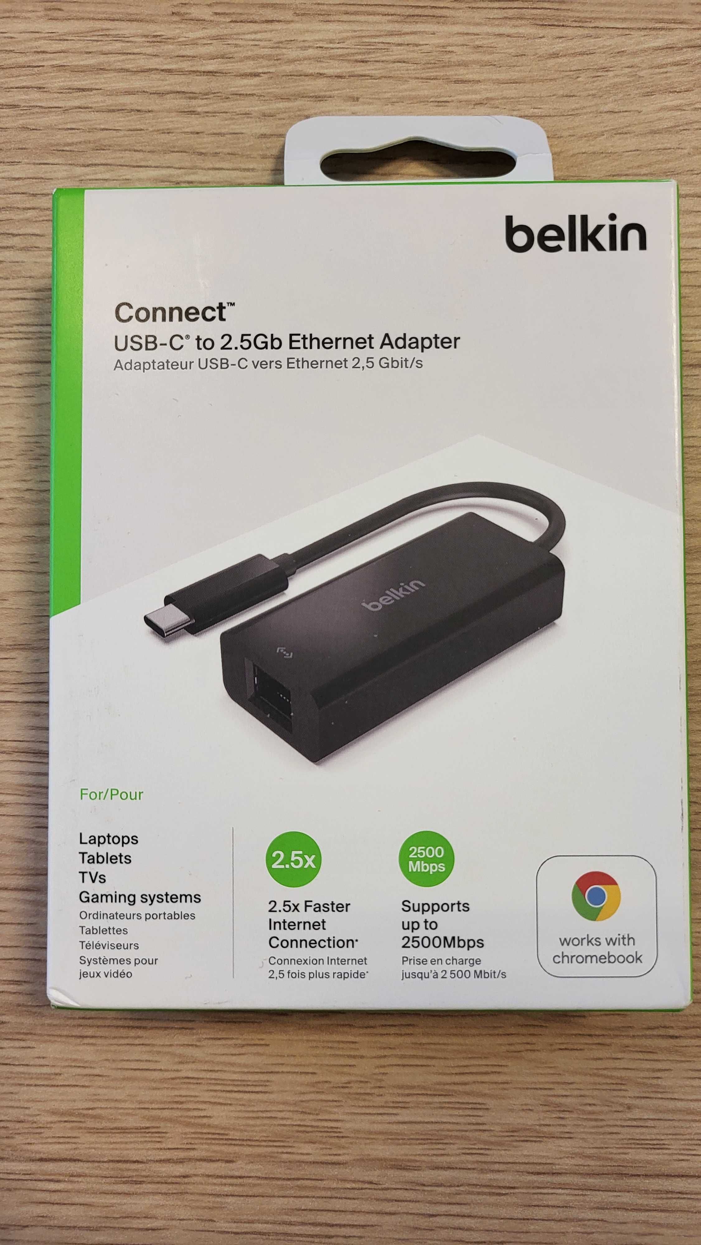 Belkin adapter RJ45 \ Ethernet USB C / Thunderbolt - 2.5 Gbit/s Mac