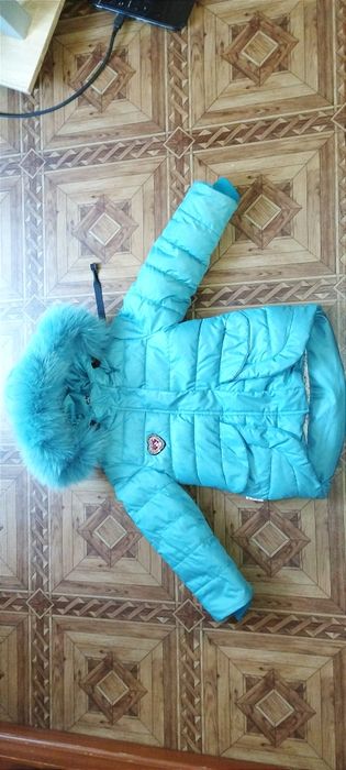 Куртка зимова бірюзова.