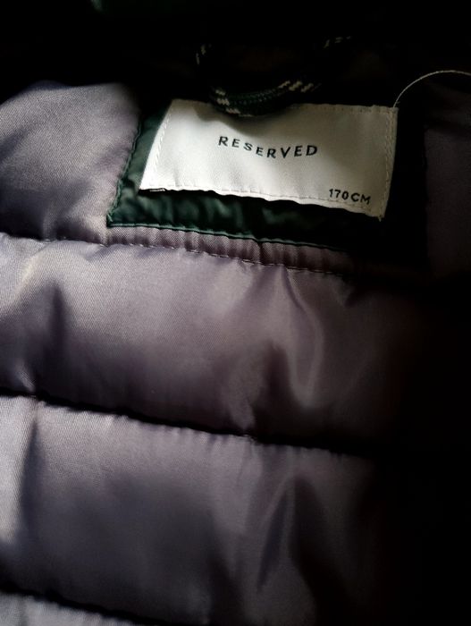 Kurtka pikowana Reserved przejściowa 170 zielona męska