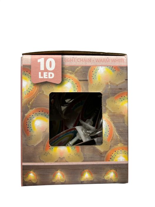 Girlanda świetlna tęcza 10 LED 1,5m nr.8334