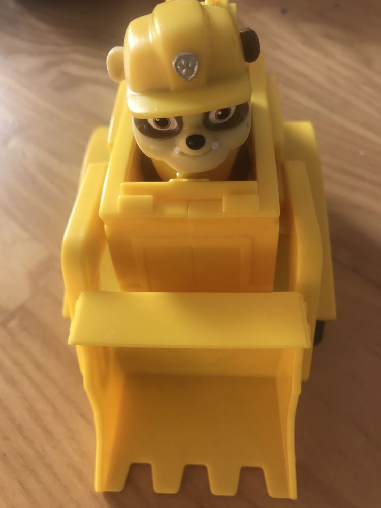 Pojazd buldożer koparka i figurka Rubble Psi patrol Spin Master Nowa
