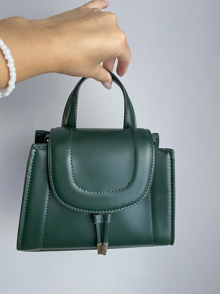 Міні-сумка Zara зеленого кольору
