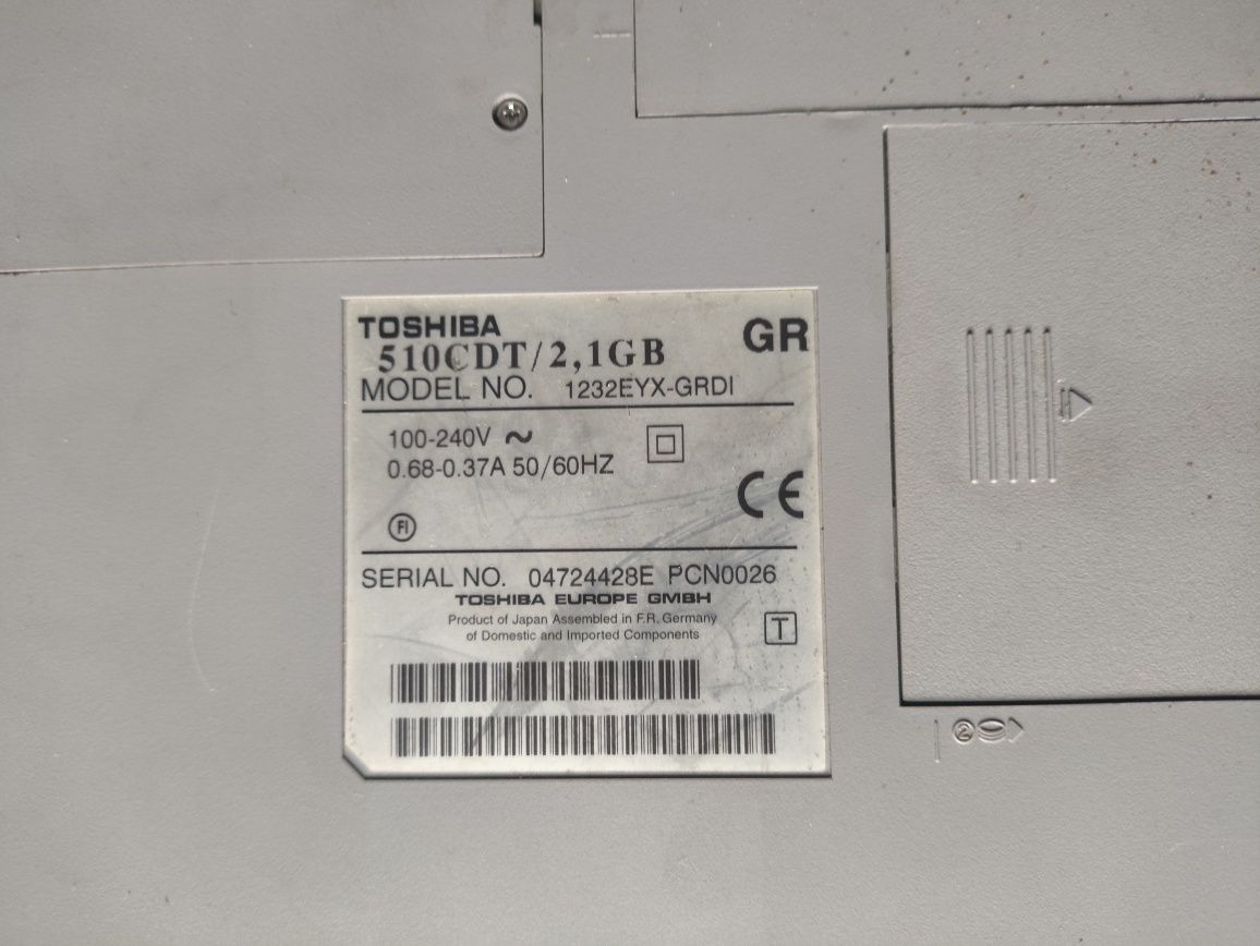 Retro laptop Toshiba 510CDT