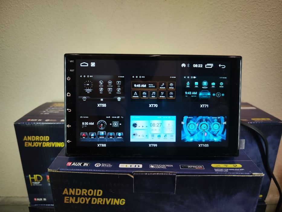 Автомагнитола 7" дюймов 1Din 2/32гб CarPlay Android Auto + Рамка