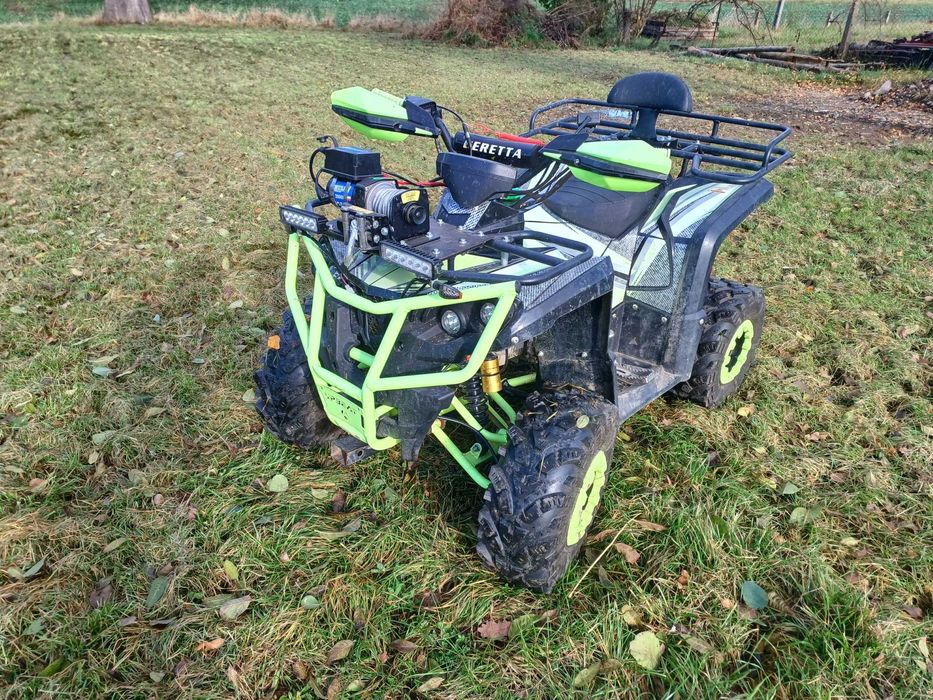 Quad beretta 150 pług wyciągarka