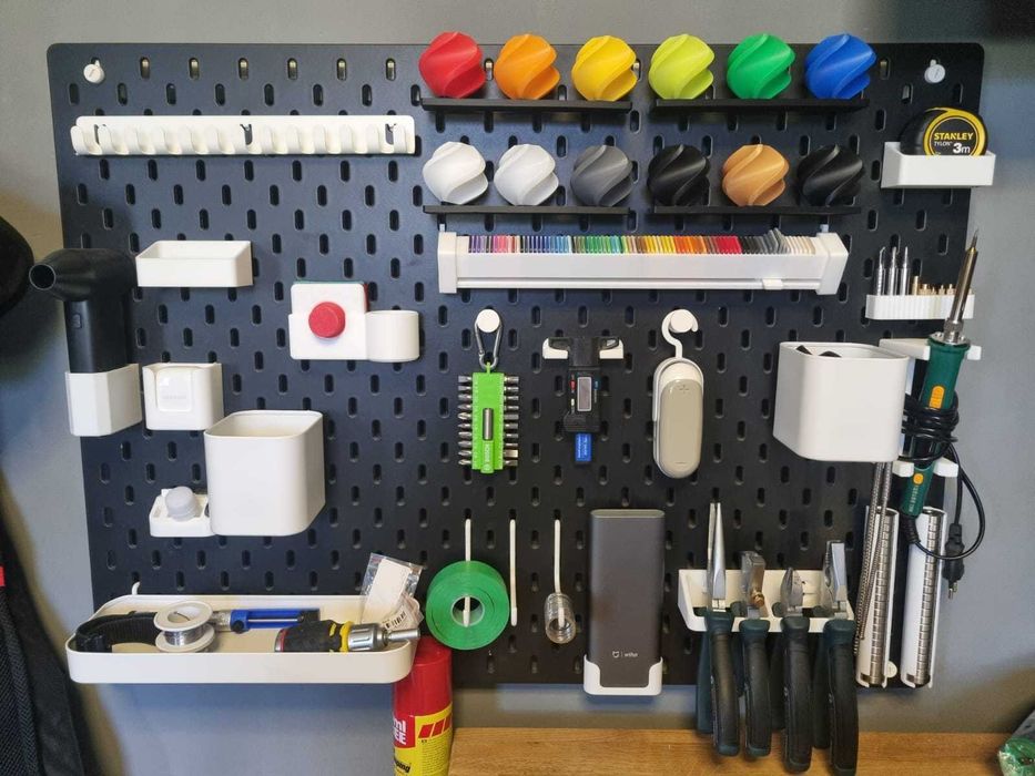 Uchwyty / wieszaki na zamówienie do IKEA SKÅDIS – druk 3D