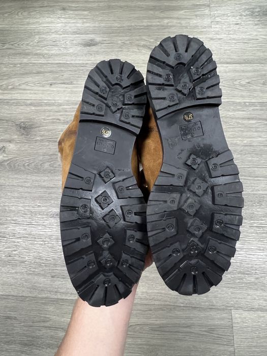 Зимние высокие ботинки с мехом внутри Gucci made in Italy